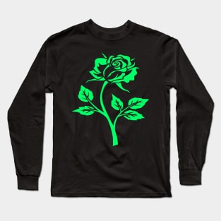 green rose Long Sleeve T-Shirt